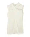 Burberry Greta Draped Top In White