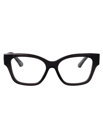 Burberry Grey Acetate Optical Glasses In Black