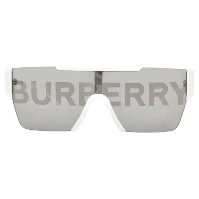 Burberry Grey /  Silver / Gold Shield Men's Sunglasses Be4291 3007h 138 In ["grey","white","silver Tone","gold Tone"]