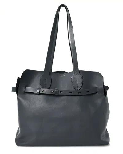 Burberry Grey Calfskin Leather Medium Belt Bag (authentic Pre-loved)