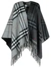 Burberry Grey Cashmere Blend Cape