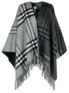 Burberry Grey Cashmere Blend Cape