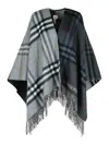 Burberry Grey Cashmere Blend Cape