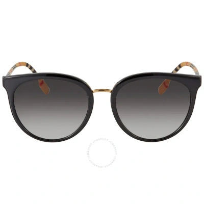 Burberry Grey Gradient Phantos Ladies Sunglasses Be4316f 385311 57 In Black / Grey