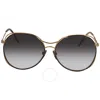 Burberry Grey Gradient Round Ladies Sunglasses Be3105 10178g 60 In Multi