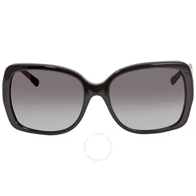 Burberry Grey Gradient Square Ladies Sunglasses Be4160 34338g 58 In Grey/red/black