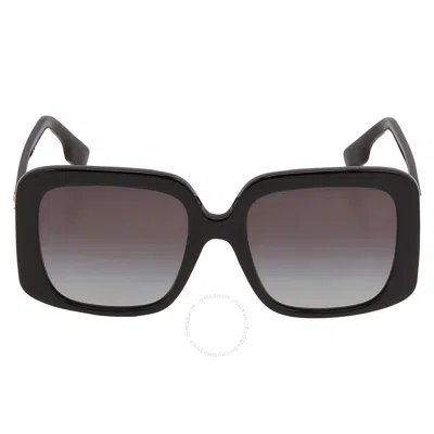 Burberry Grey Gradient Square Ladies Sunglasses Be4363 30018g 55 In Grey/red