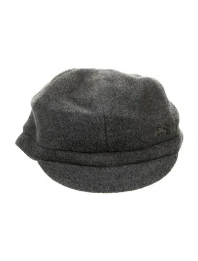 Pre-owned Burberry Grey Hat Size M In Gray