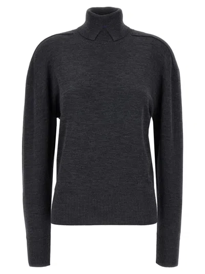 BURBERRY GREY HIGH NECK SWEATER