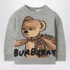 Burberry Grey Jumper In Wool With Thomas Bear And Friends
