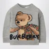 Burberry Grey Jumper In Wool With Thomas Bear And Friends
