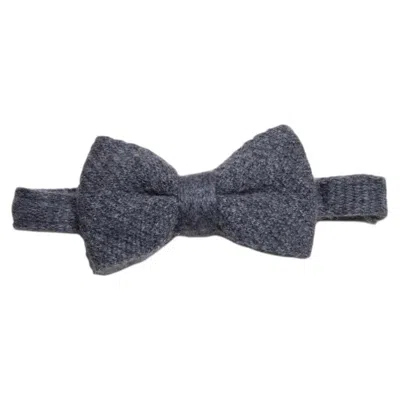 Pre-owned Burberry , Grey Knitted Bow Tie In Gray