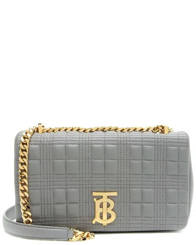 BURBERRY BURBERRY GREY LAMBSKIN TB LOLA CHAIN SMALL CROSSBODY (AUTHENTIC PRE-LOVED)