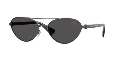 Burberry Grey Oval Ladies Sunglasses Be3165 131687 58 In ["grey"]