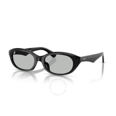 Burberry Grey Oval Ladies Sunglasses Be4447d 300187 55 In Black