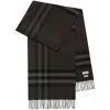 Burberry Men Giant Check Cashmere Scarf In Black