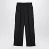 Burberry Equestrian Knight Cotton Track Pants In Grey