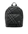 Burberry Check-pattern Knight-plaque Backpack In Gray