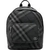 Burberry Check-pattern Knight-plaque Backpack In Gray