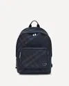Burberry Grid Check-pattern Backpack In White