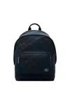 Burberry Grid Check-pattern Backpack In Blue