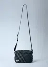 Burberry Grid Crossbody Bag In Black