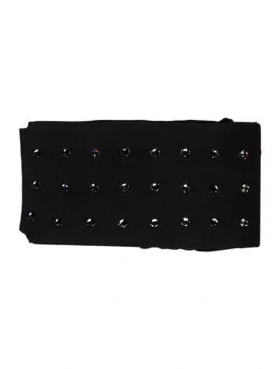 Pre-owned Burberry Grid Crystal Tights W/tags In Black