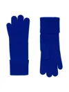 Burberry Woman Gloves Bright Blue Size M/l Cashmere
