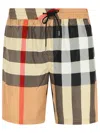 Burberry Guildes Brown Polyester Swimsuit In Beige