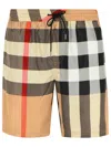 Burberry Guildes Brown Polyester Swimsuit In Beige