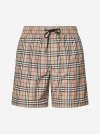 BURBERRY GUILDES CHECK PRINT SWIM SHORTS