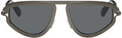 Burberry Gunmetal 0be3150 Sunglasses In 131687