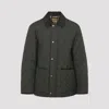 Burberry Haddington Diamond-quilted Jacket In Gray
