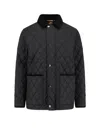 Burberry Haddington Quilted And Padded Jacket In Black