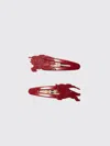 Burberry Hair Clip Kids  In Burgundy