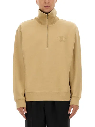 BURBERRY BURBERRY HALF ZIPPER SWEATSHIRT