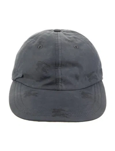 Pre-owned Burberry Halfdrop Baseball Cap In Gray