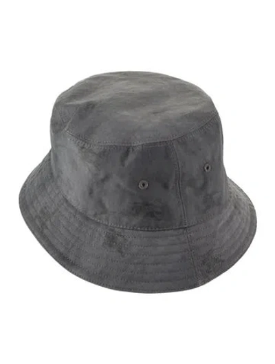 Pre-owned Burberry Halfdrop Bucket Hat In Gray