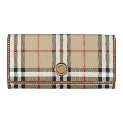 Pre-owned Burberry Halton Checked Wallet 'archive Beige' | Tan | Women's Size Onesize