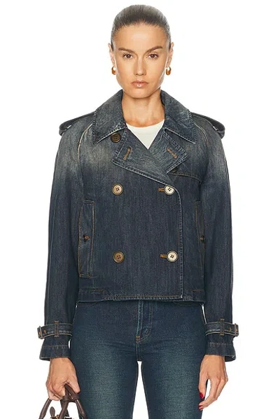 Burberry Haltye Jacket In Blue