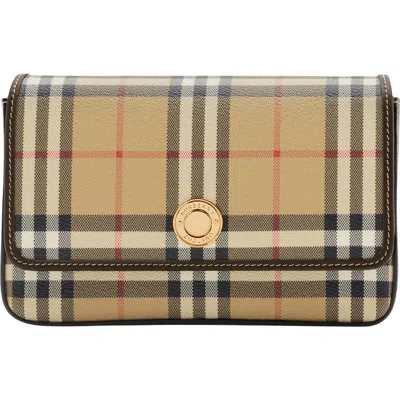 Burberry Hampshire Crossbody Bag In Archive Beige/military