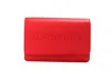 BURBERRY HAMPSHIRE SMALL RED EMBOSSED LOGO SMOOTH LEATHER CROSSBODY BAG