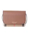 Burberry Hamshire House Checked Shoulder Bag In Brown