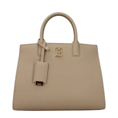 Burberry Hand Bags Frances Women Leather Beige/oats