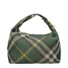 Burberry Embroidered Nylon Mini Peg Handbag
