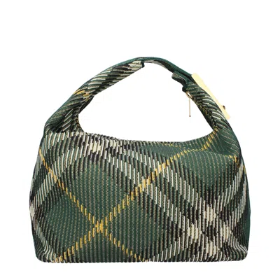 BURBERRY BURBERRY BORSE A MANO DONNA TESSUTO VERDE/EDERA