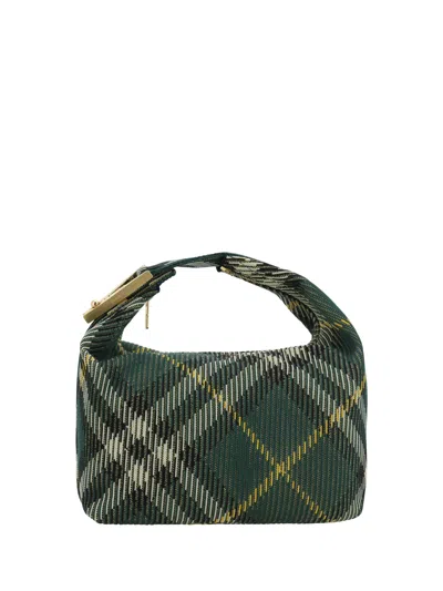 BURBERRY CHECK PATTERNED HAND BAG