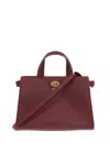 Burberry Womens Punnet Cotswolds Mini Leather Tote Bag In Red