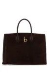 Burberry Brown Suede Small Rocking Horse Handbag