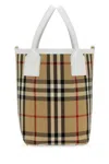 Burberry Embroidered Canvas Mini London Handbag